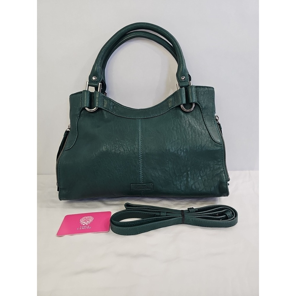 Vince Camuto Kayli Satchel -Kelly Green (Malachite)  - New without‎ tags